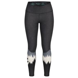 Colorado Threads Forest Mountain Print Leggings Medium Eco Friendly Gray Yoga